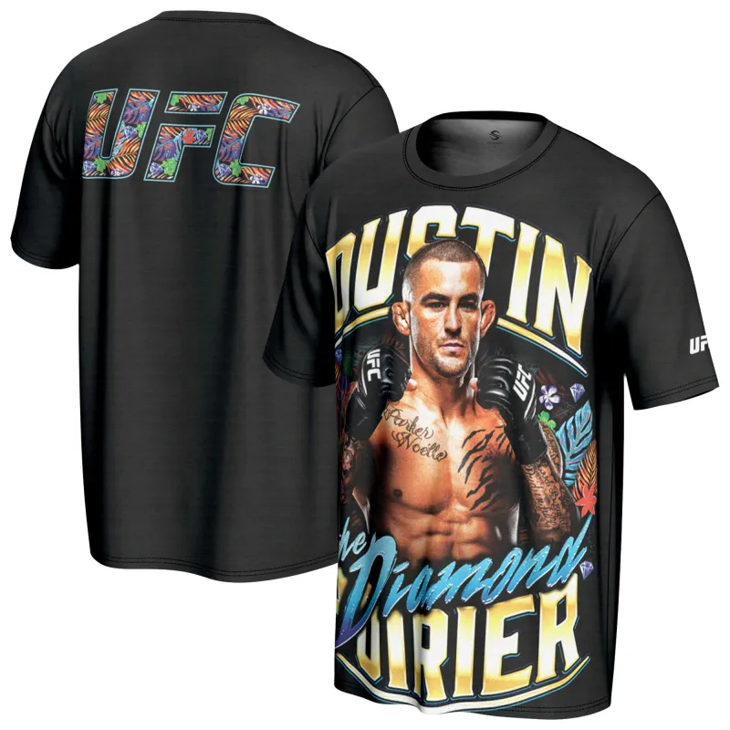 Men's ProSphere Black Dustin Poirier T-Shirt sold by UFC