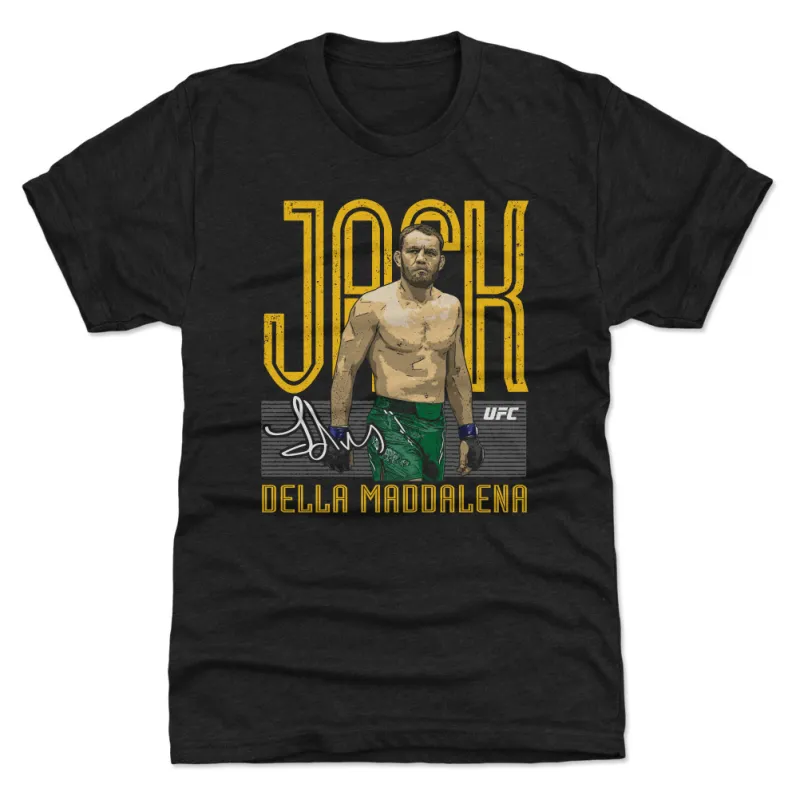 Men's 500 Level Heather Black Jack Della Maddalena Tri-Blend T-Shirt made by UFC