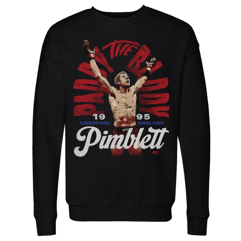 Men's 500 Level  Black Paddy Pimblett "The Baddy" Pullover Sweatshirt sold by UFC