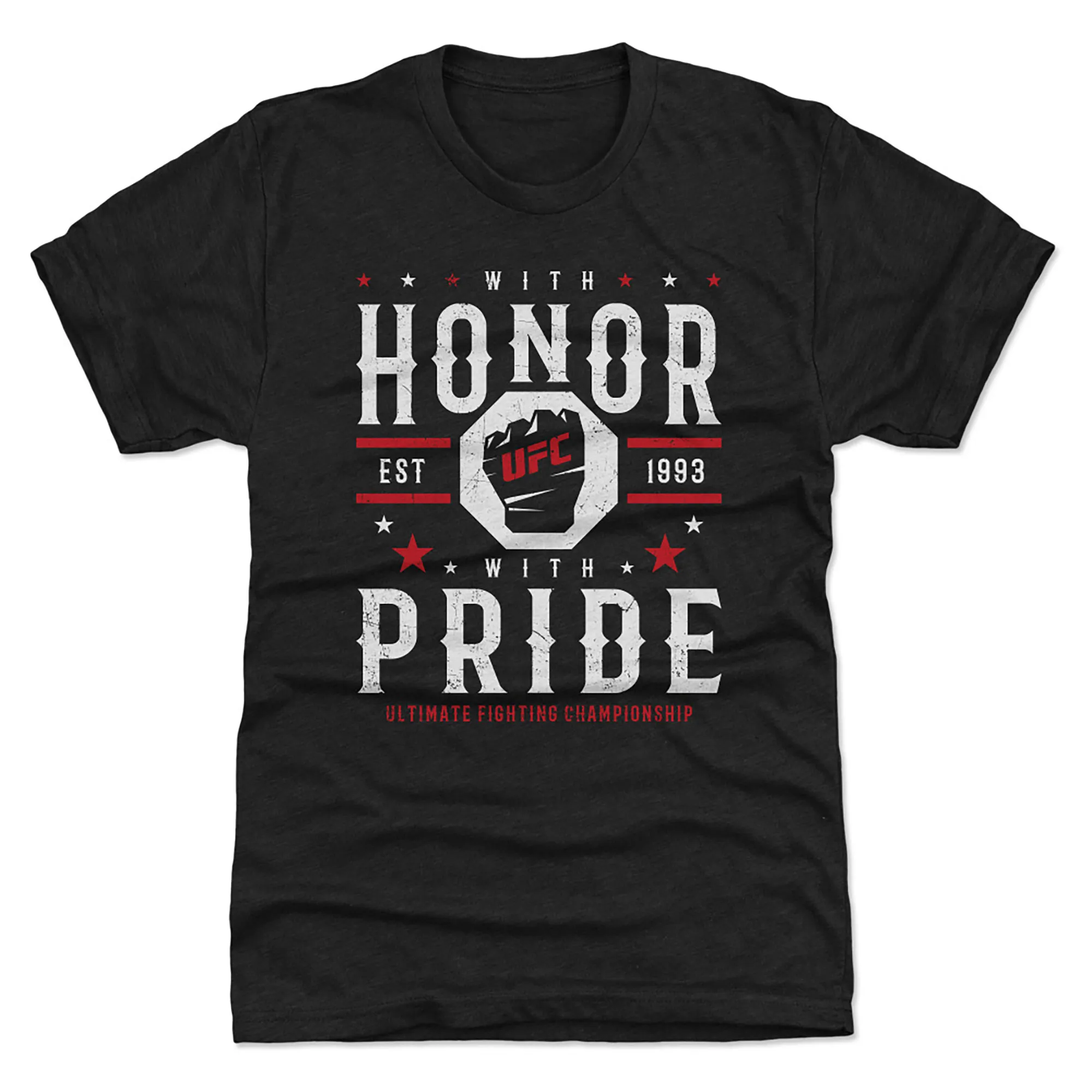 Men's Heather Black UFC With Honor With Pride Tri-Blend T-Shirt sold by UFC