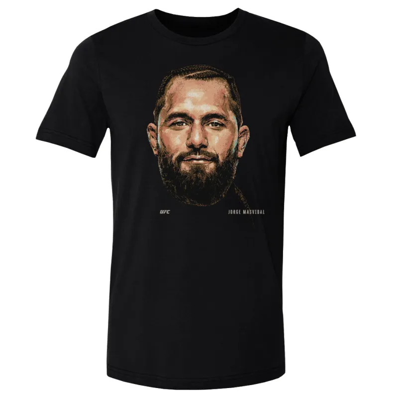 Men's  Black Jorge Masvidal Portrait T-Shirt sold by UFC