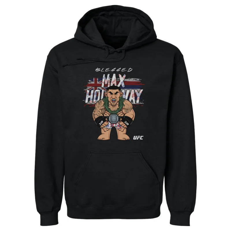 Men's 500 Level Black Max Holloway Big Shots Hawaii Pullover Hoodie sold by UFC