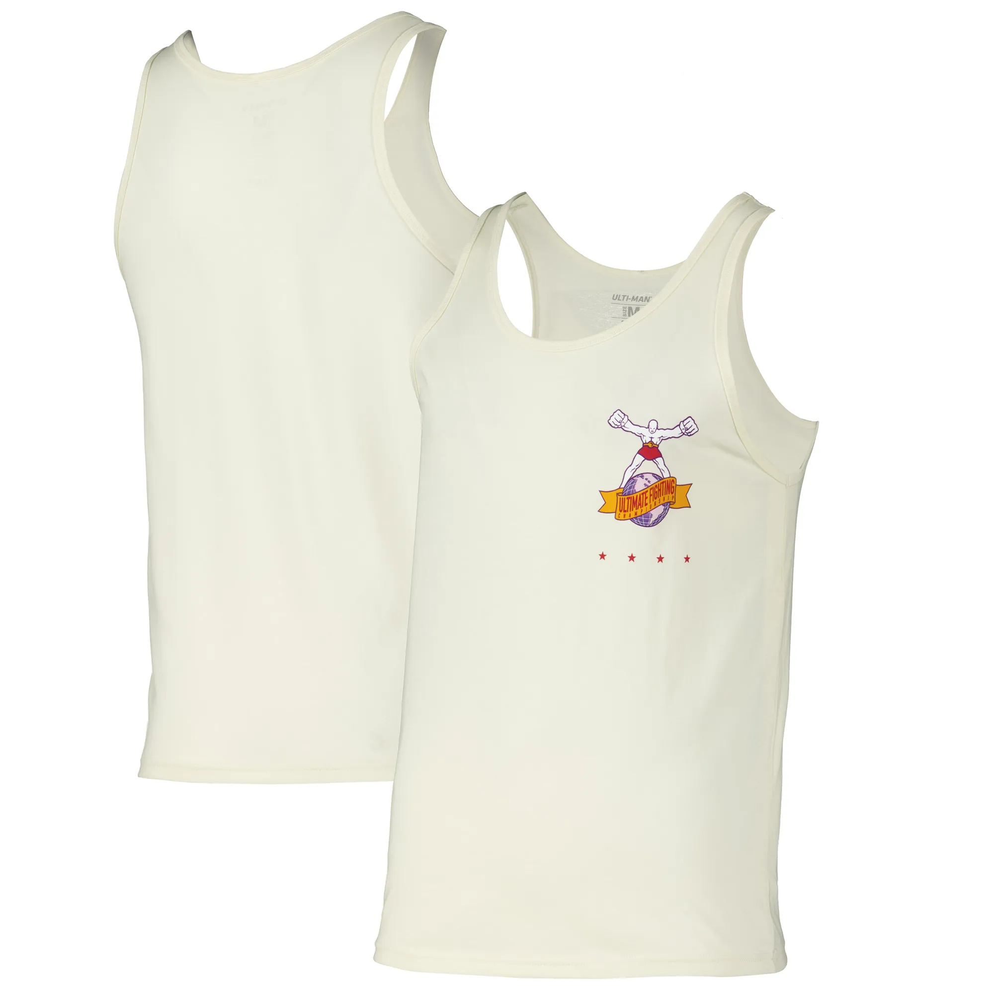 Men's UFC Cream Ulti-Man Tank Top sold by UFC