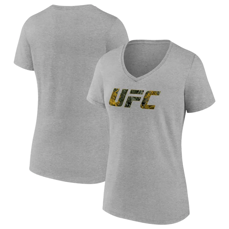 Women's Fanatics Gray Valentina Shevchenko UFC Unrivaled V-Neck T-Shirt sold by UFC