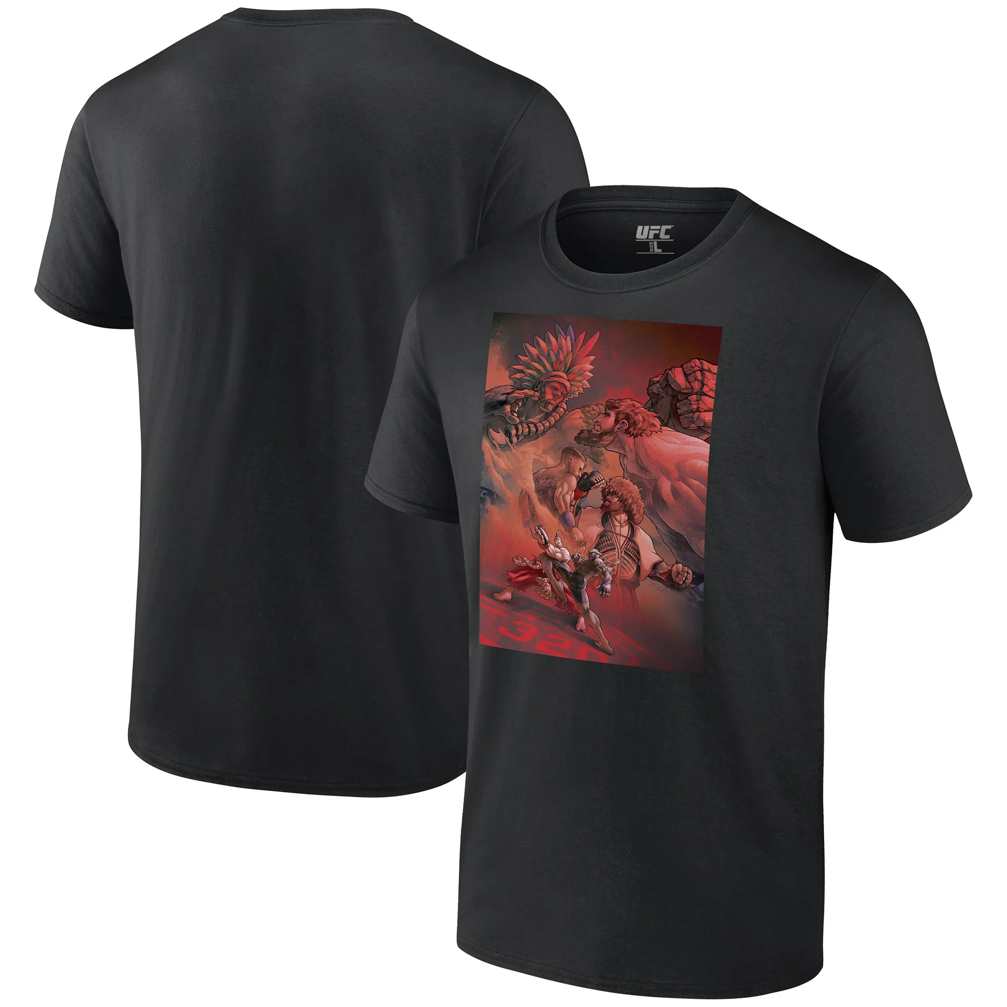 Men's Black UFC 320 Artist Series T-Shirt sold by UFC