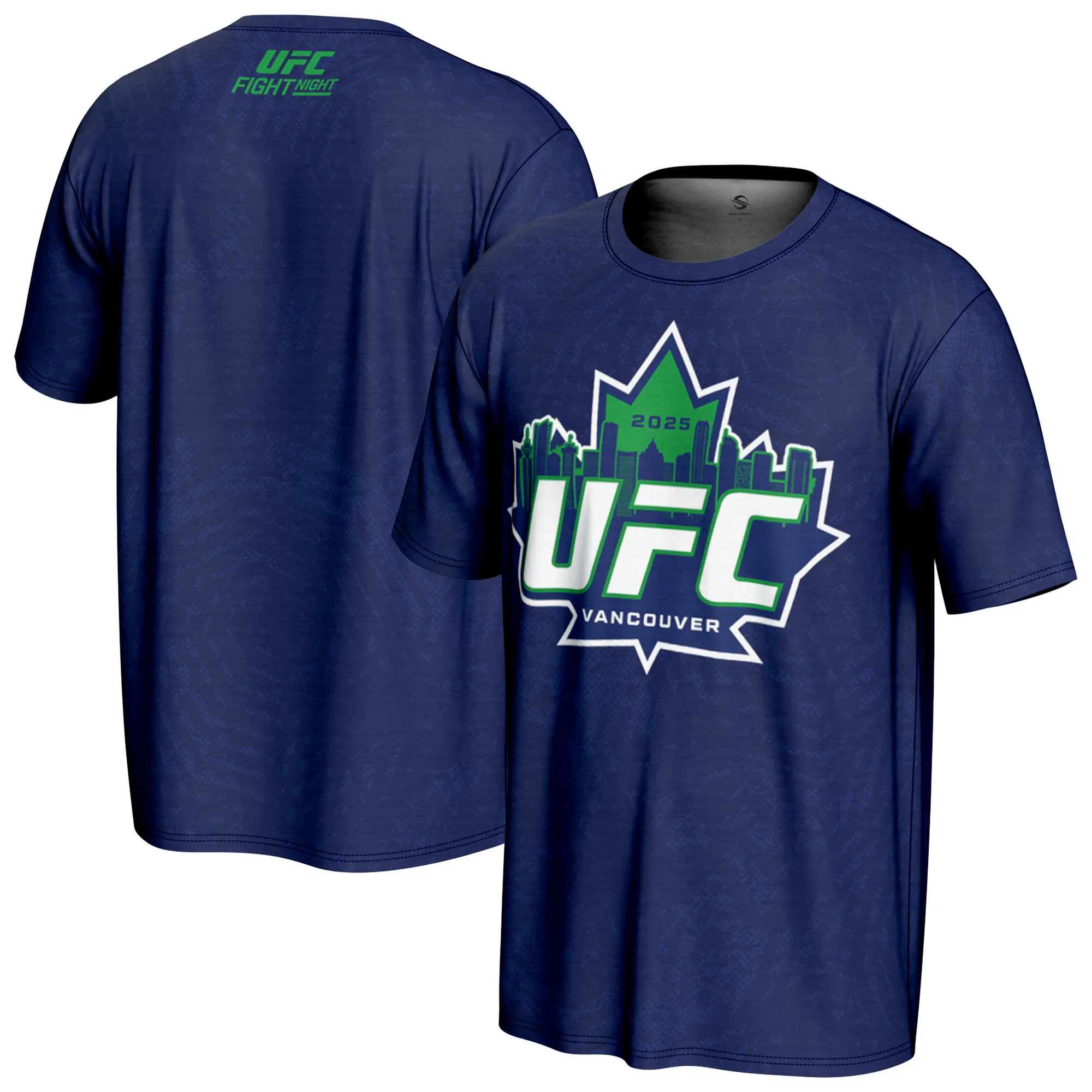 Men's ProSphere Blue UFC Fight Night Vancouver T-Shirt sold by UFC