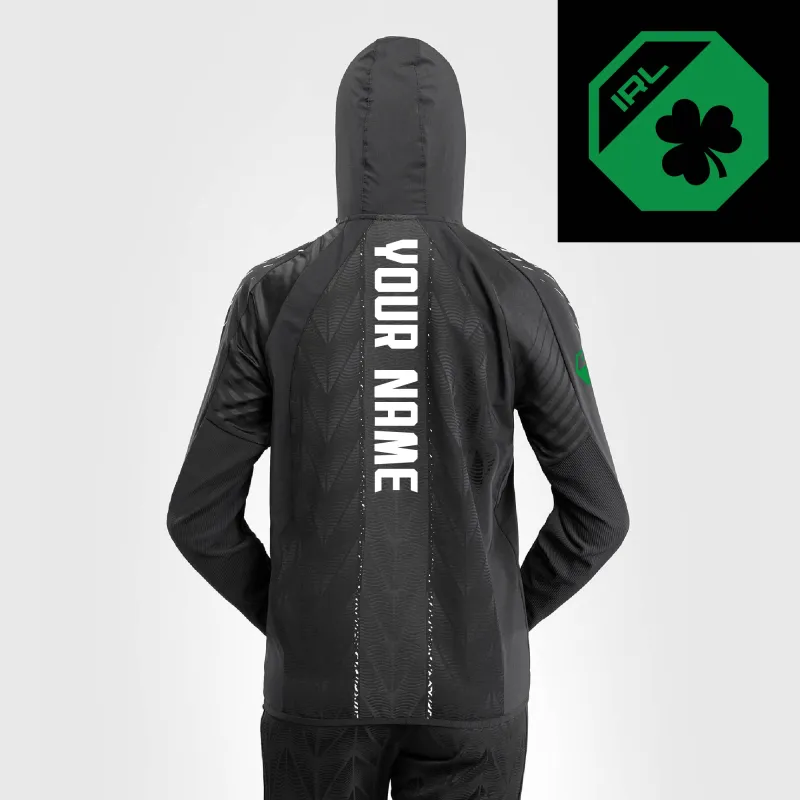 Women's UFC Zenith by Venum Black Authentic Fight Night Ireland Personalized Full-Zip Walkout Hoodie sold by UFC