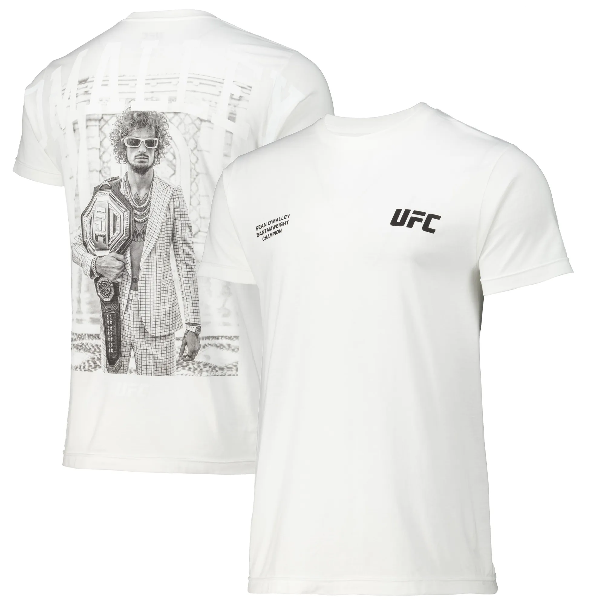 Men's UFC White Sean O'Malley Prime Time T-Shirt sold by UFC