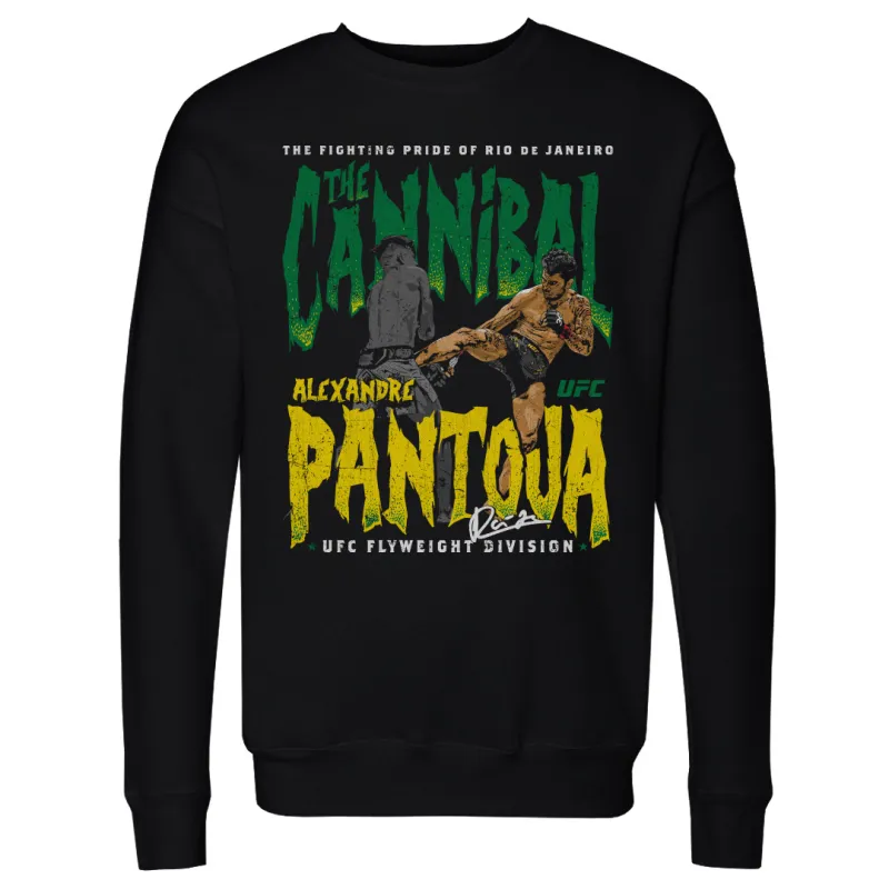 Men's 500 Level Black Alexandre Pantoja Pullover Sweatshirt sold by UFC