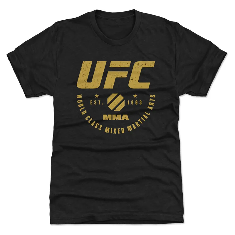 Men's Heather Black UFC World Class MMA Tri-Blend T-Shirt sold by UFC