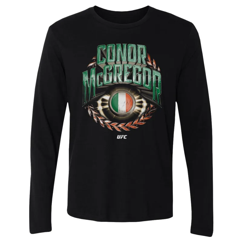 Men's 500 Level Black Conor McGregor Ireland Long Sleeve T-Shirt sold by UFC