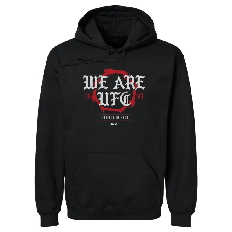 Men's 500 Level Black UFC We Are UFC Old English Pullover Hoodie sold by UFC