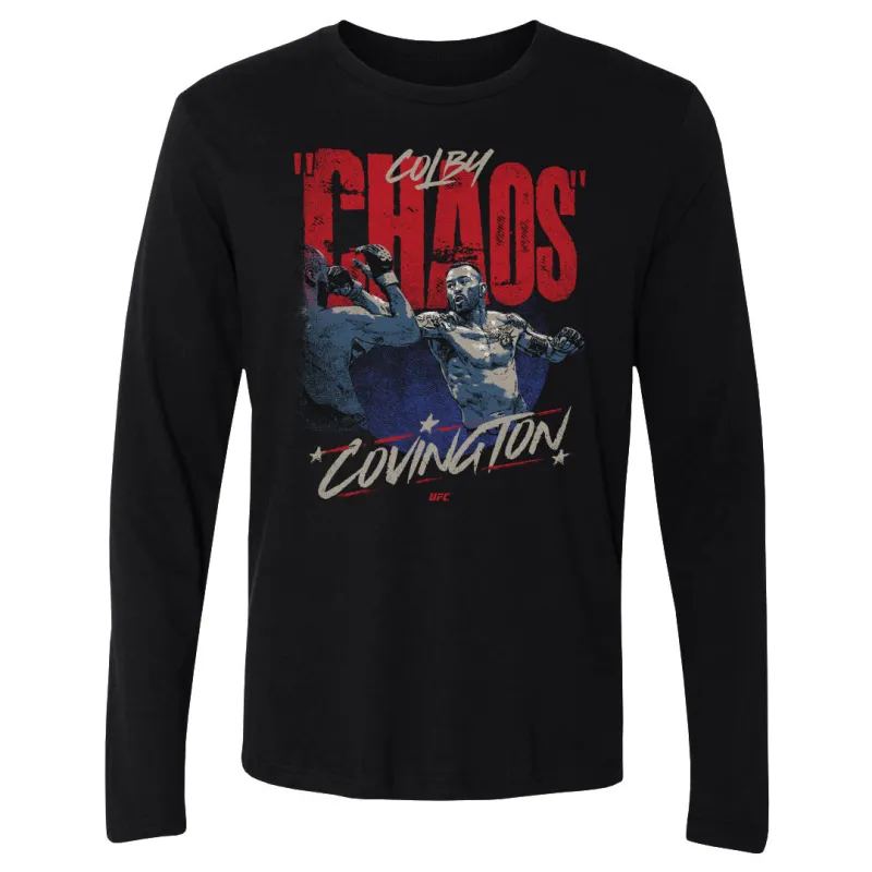 Men's 500 Level Black Colby Covington "Chaos" Long Sleeve T-Shirt sold by UFC