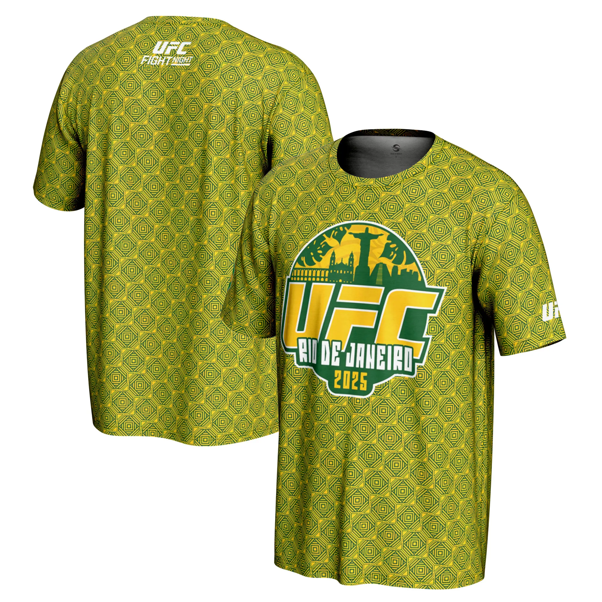 Men's Green UFC Fight Night Brazil T-Shirt sold by UFC