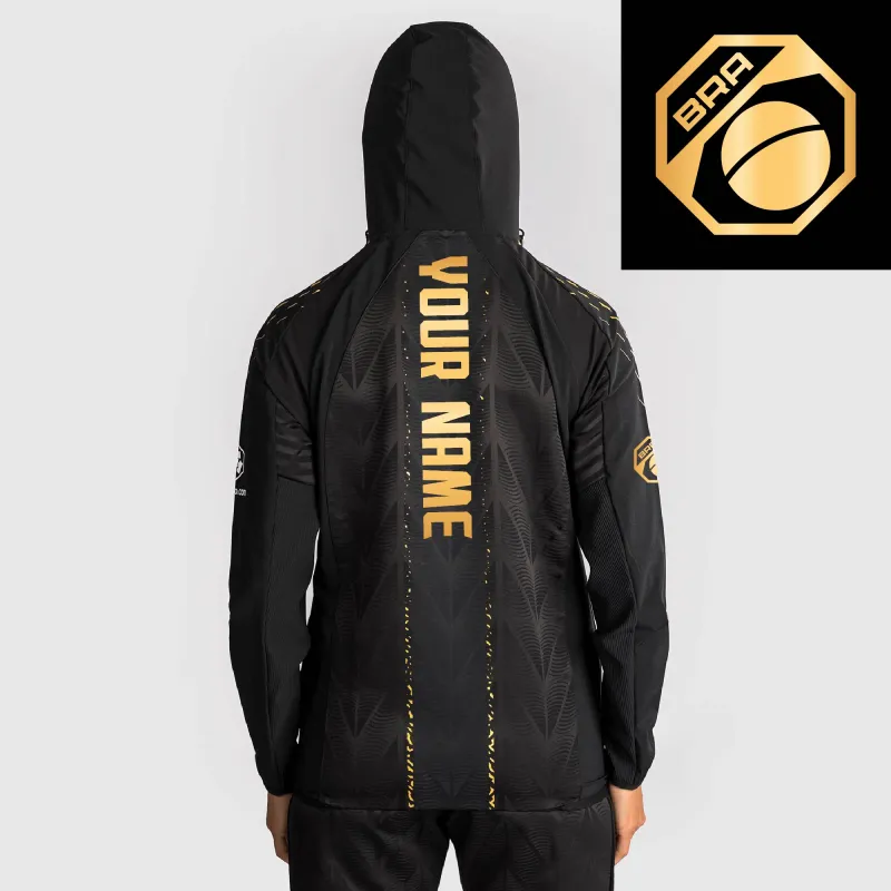 Women's UFC Zenith by Venum Black/Gold Authentic Fight Night Brasil Personalized Champion Full-Zip Walkout Hoodie sold by UFC