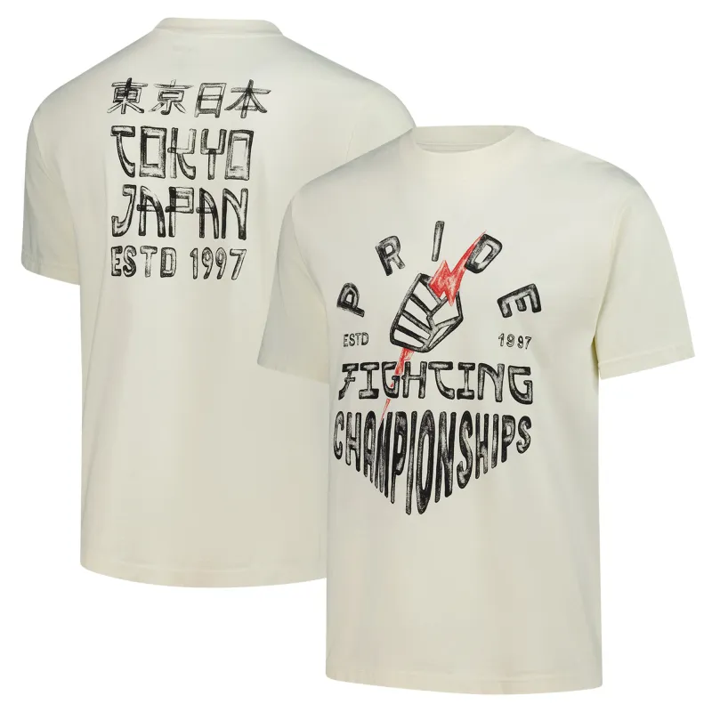 Men's UFC Cream Retro Pride Fighting Championships T-Shirt sold by UFC