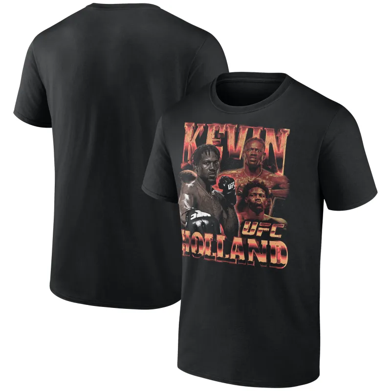 Men's Black Kevin Holland UFC Fighter Graphic T-Shirt sold by UFC