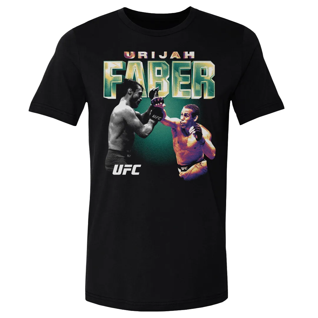 Men's Black Urijah Faber Retro Bitmap T-Shirt sold by UFC