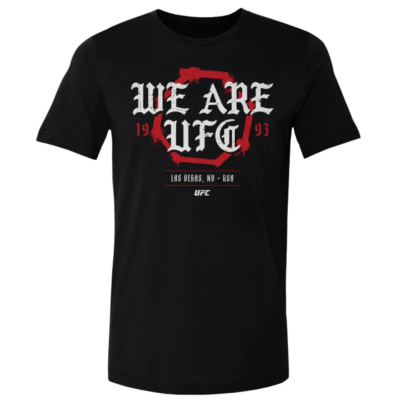 Men's 500 Level Black UFC We Are UFC Old English T-Shirt sold by UFC