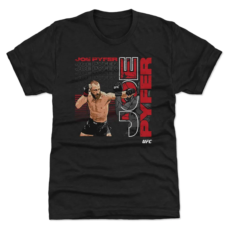 Men's 500 Level Heather Black Joe Pyfer Punch Premium Tri-Blend T-Shirt sold by UFC