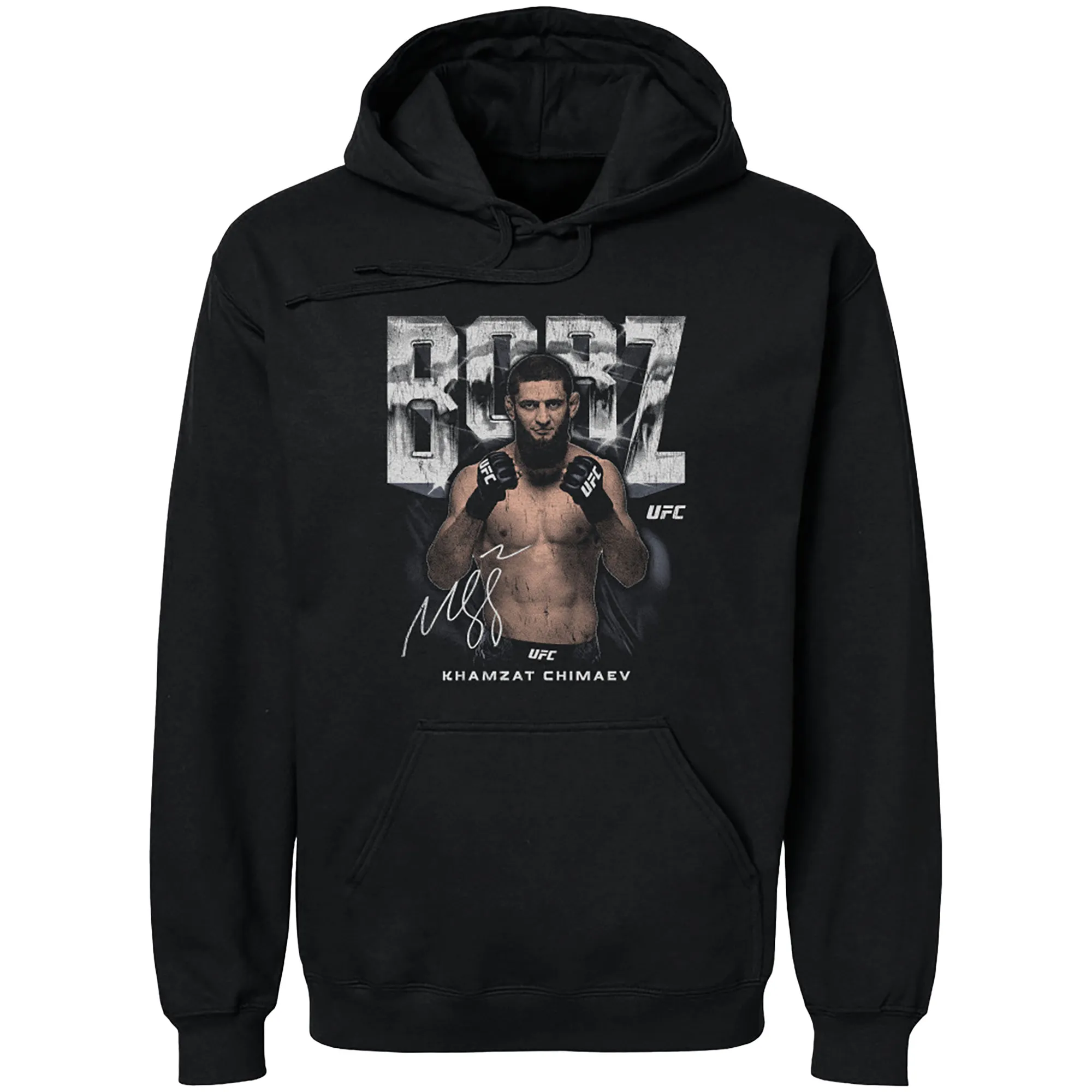 Men's 500 Level Black Khamzat Chimaev "Borz" Pullover Hoodie sold by UFC