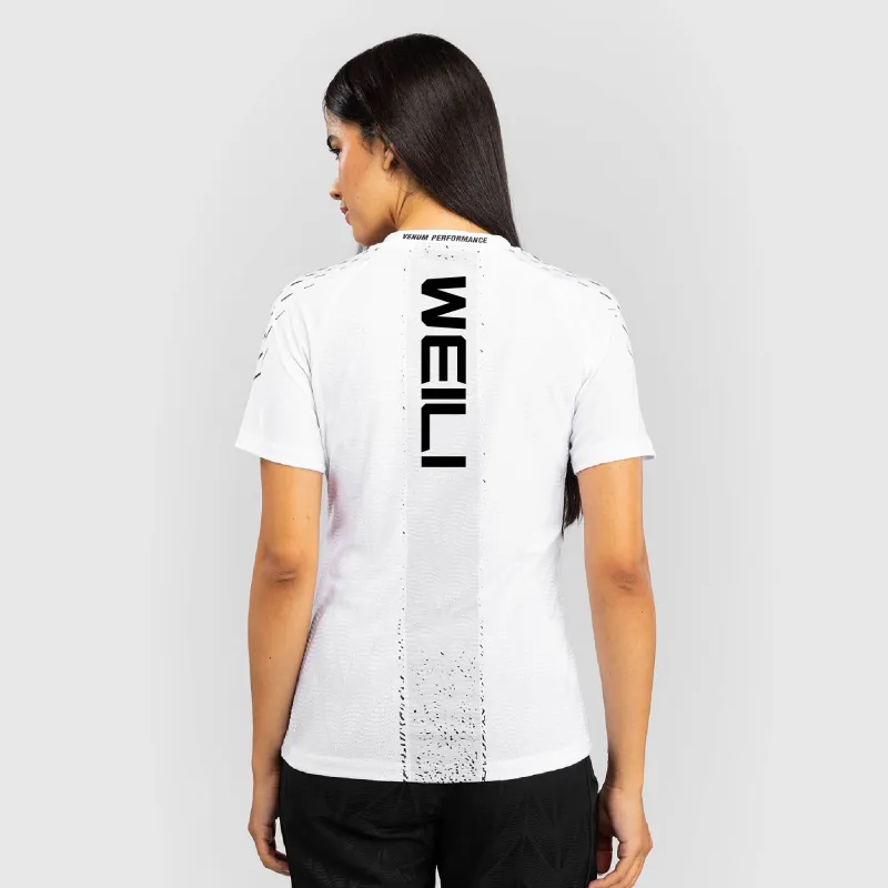 Women's UFC Zenith by Venum White Zhang Weili Authentic Fight Night Walkout Jersey sold by UFC