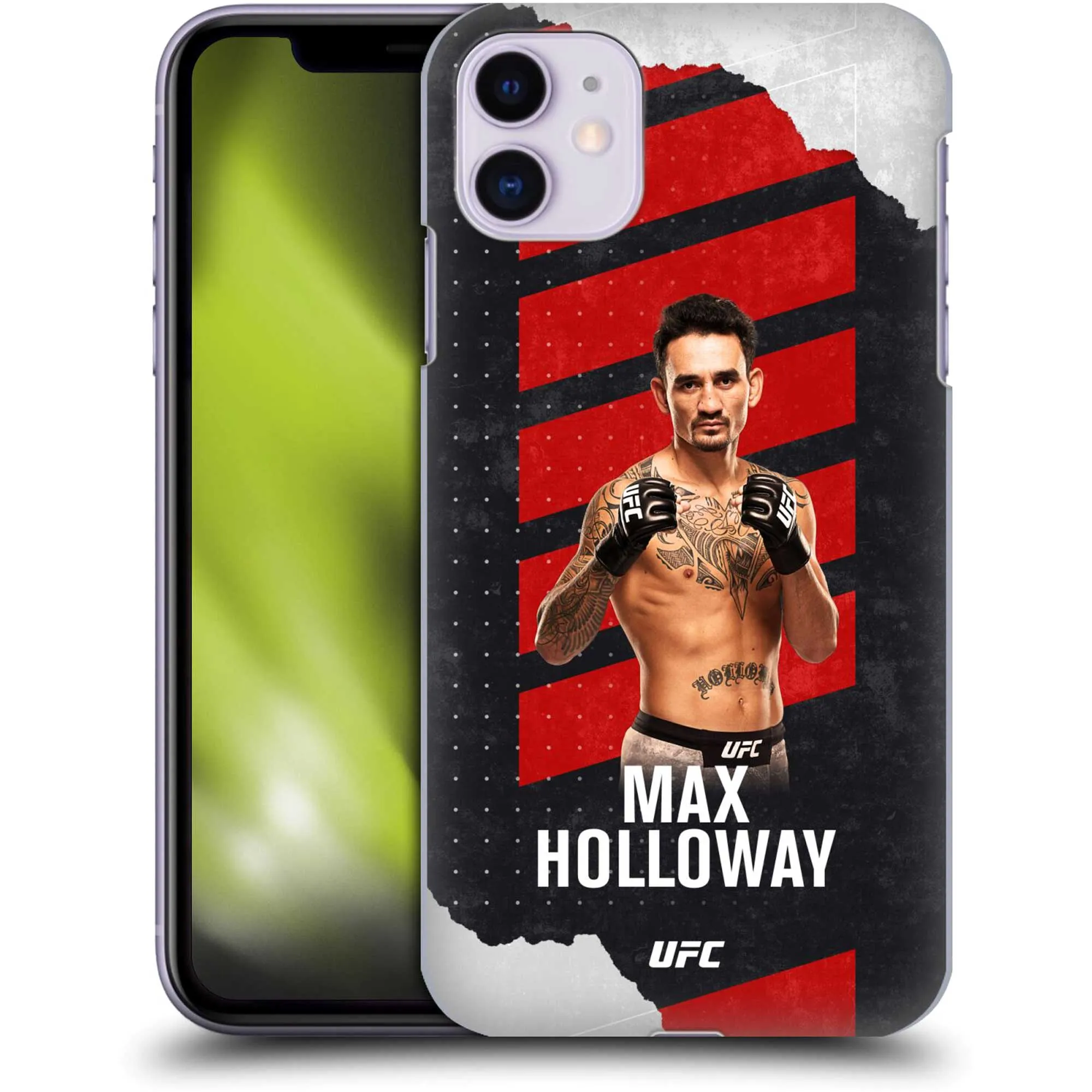 Max Holloway Fight Card Hard Shell iPhone Case sold by UFC