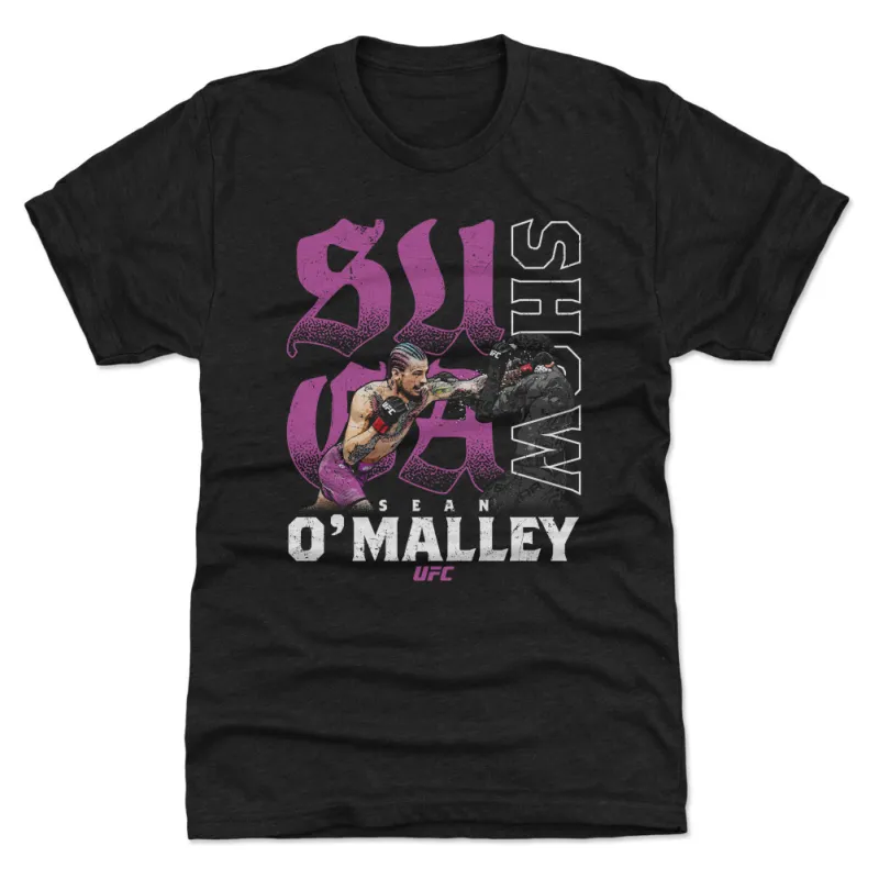 Men's 500 Level  Heather Black Sean O'Malley Suga Show Premium Tri-Blend T-Shirt sold by UFC