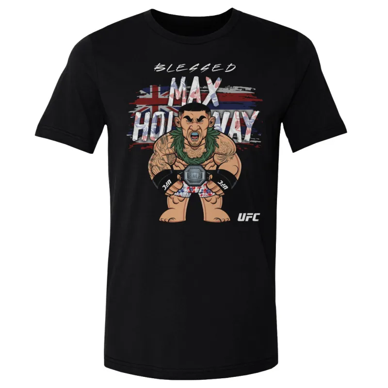 Men's 500 Level Black Max Holloway Big Shots Hawaii T-Shirt sold by UFC