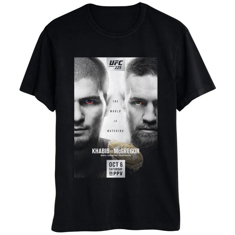 Men's Black UFC UFC 229 Khabib vs. McGregor T-Shirt sold by UFC