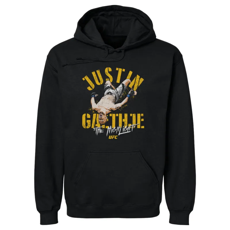 Men's 500 Level Black Justin Gaethje Pullover Hoodie sold by UFC