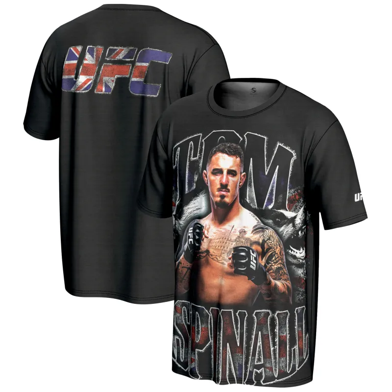 Men's ProSphere Black Tom Aspinall UFC T-Shirt sold by UFC