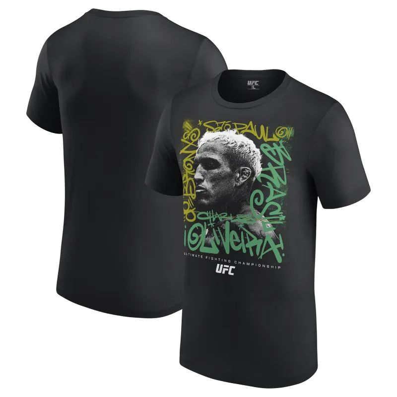 Men's UFC Black Charles Oliveira Headspace T-Shirt sold by UFC