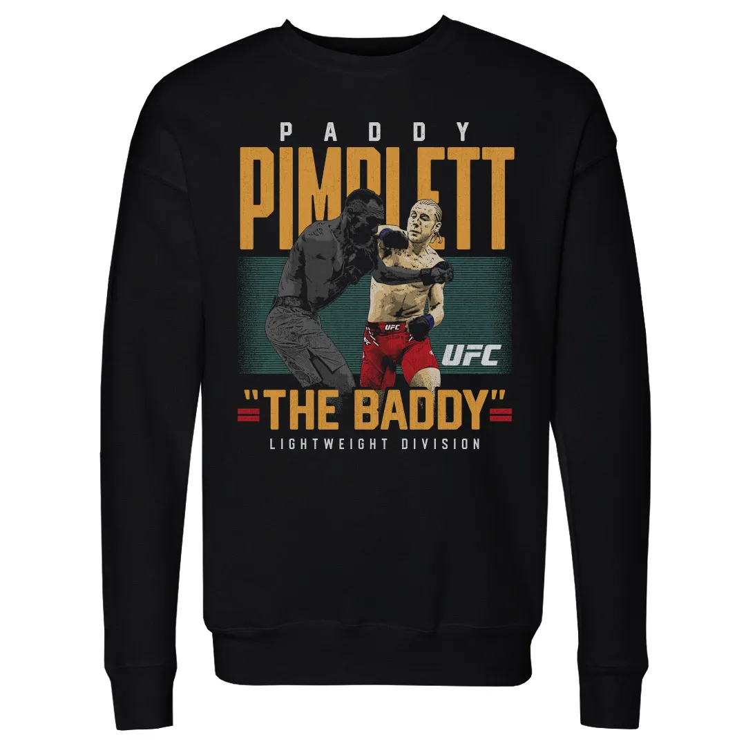 Men's 500 Level Black Paddy Pimblett Poster Pullover Sweatshirt sold by UFC