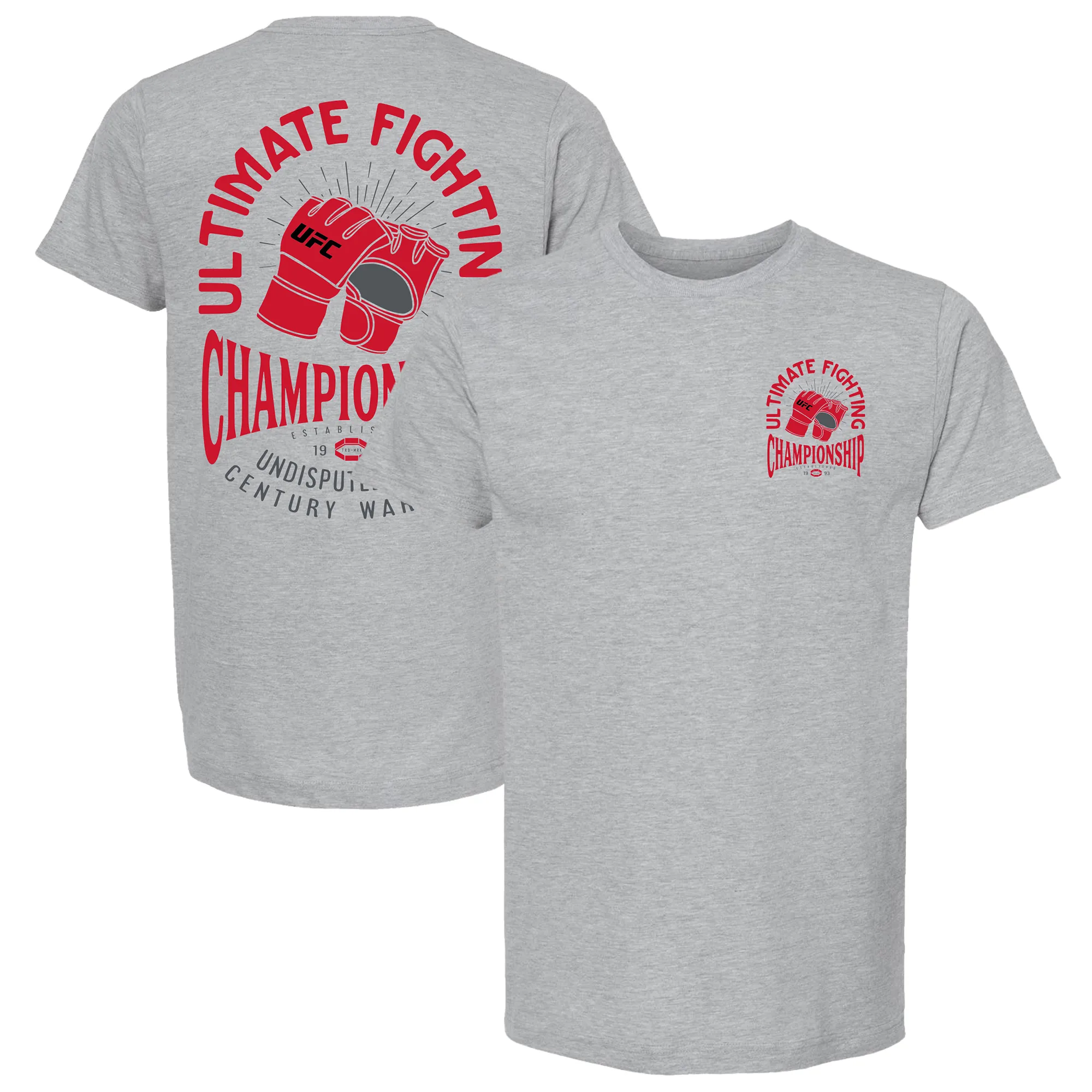 Men's UFC Gray Gloves Up 2.0 T-Shirt sold by UFC
