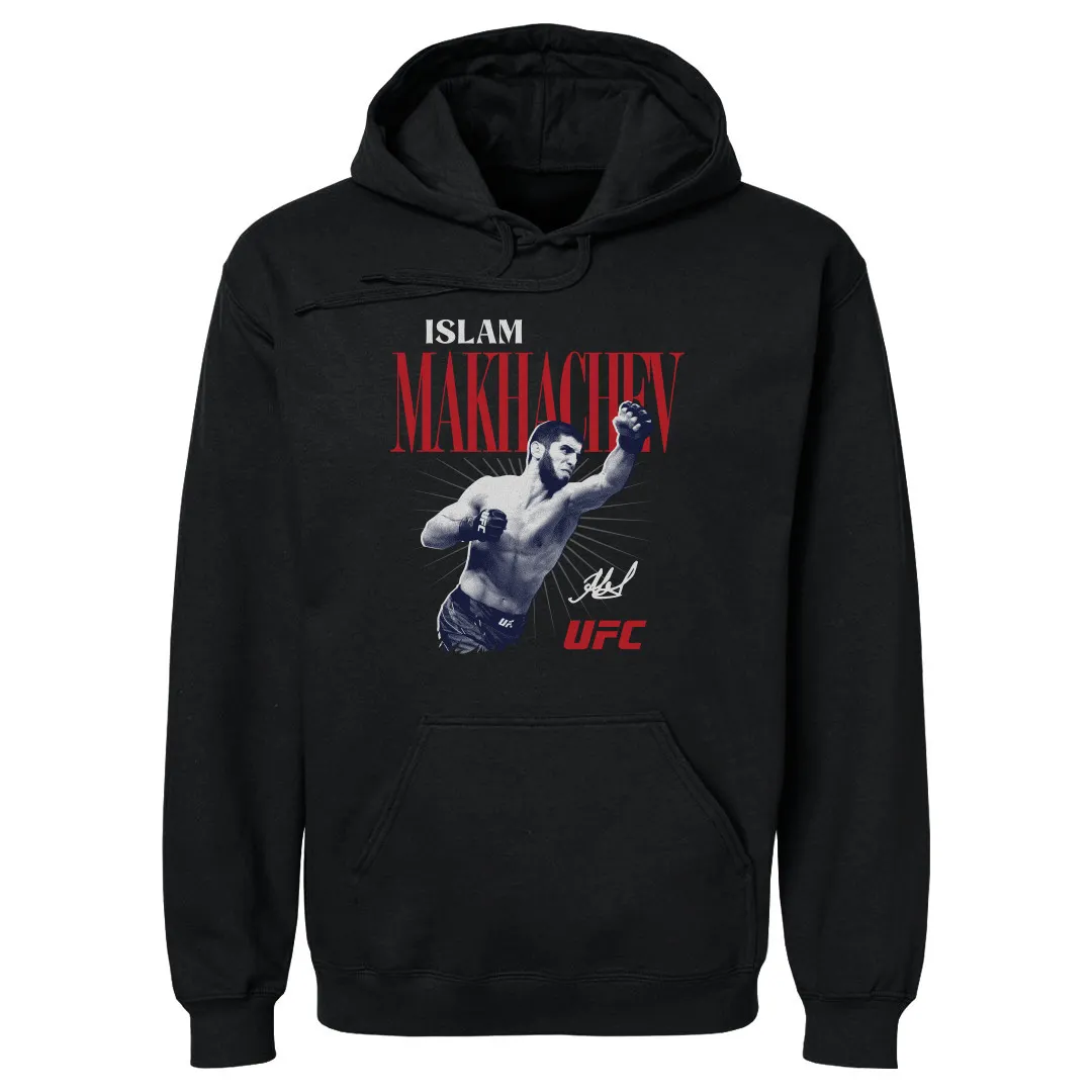 Men's 500 Level Black Islam Makhachev Pullover Hoodie sold by UFC