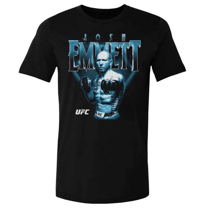 Men's  Black Josh Emmett Retro Bitmap T-Shirt sold by UFC
