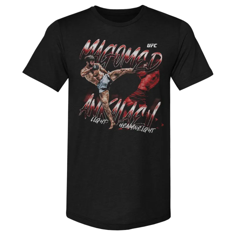 Men's  Heather Black Magomed Ankalaev Grunge Premium T-Shirt sold by UFC