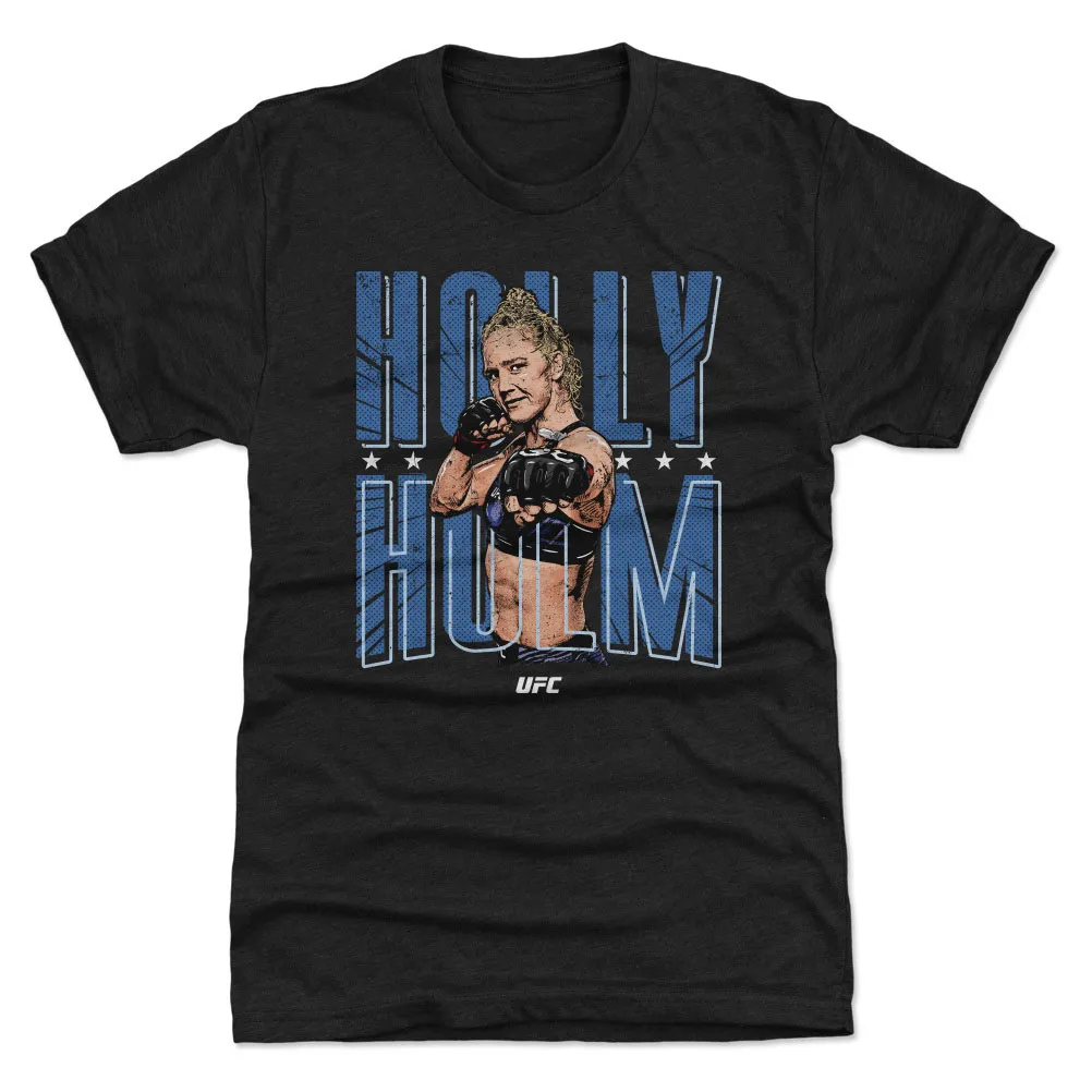 Men's 500 Level Heather Black Holly Holm Premium Tri-Blend T-Shirt sold by UFC
