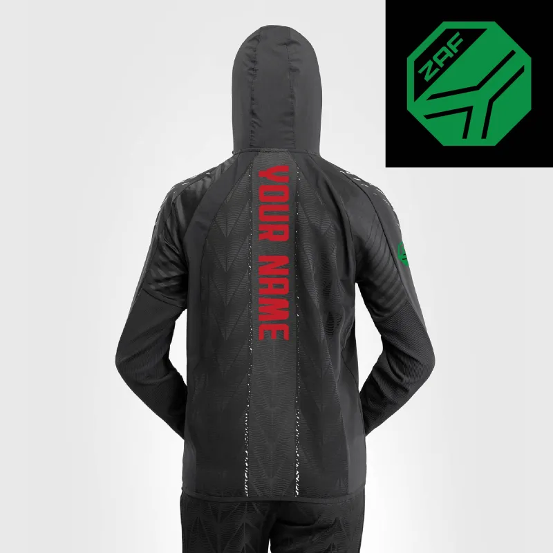 Women's UFC Zenith by Venum Black Authentic Fight Night South Africa Personalized Full-Zip Walkout Hoodie sold by UFC
