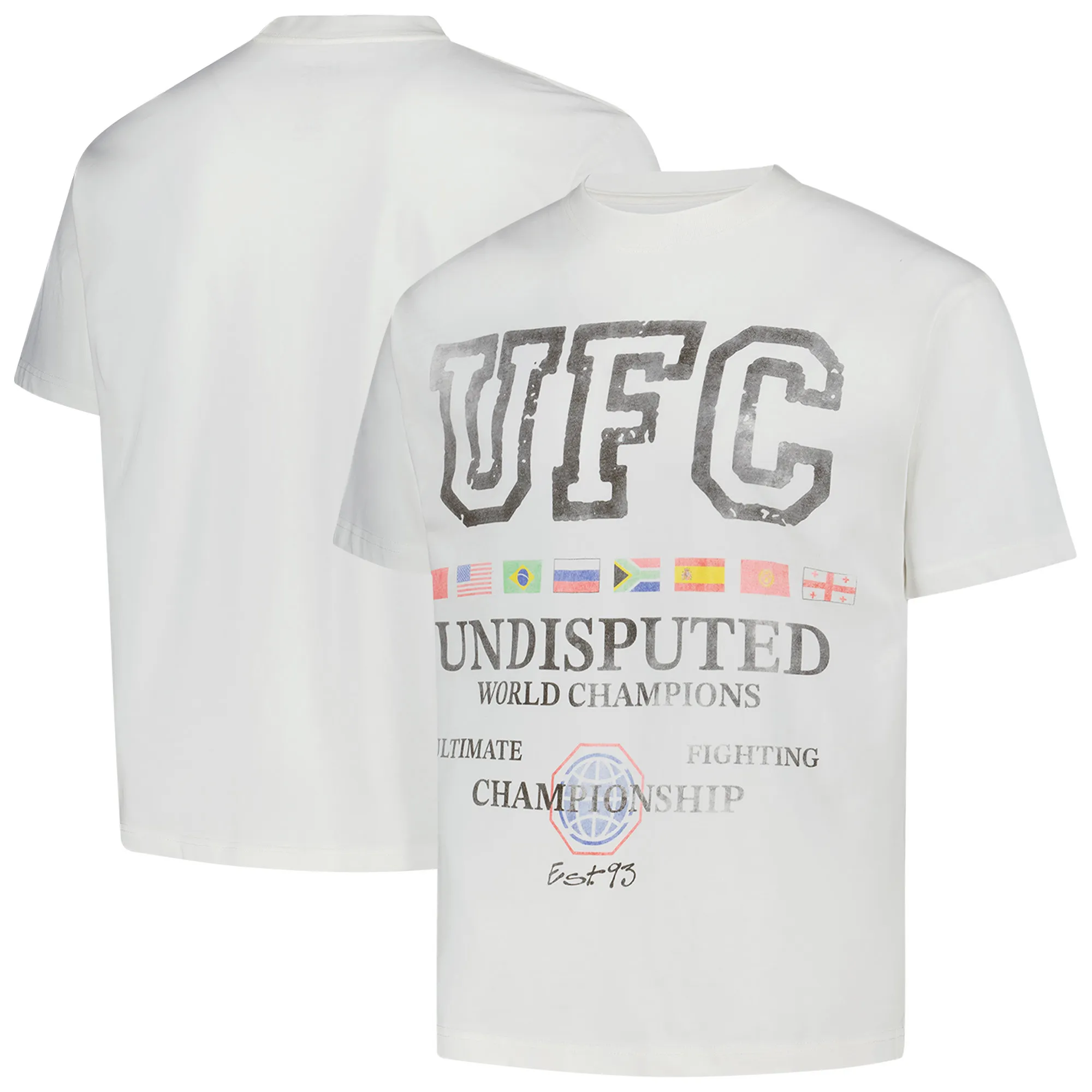 Men's White UFC Undisputed Flag T-Shirt sold by UFC