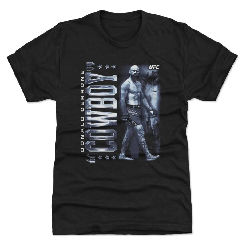 Men's Black Donald Cerrone "Cowboy" Premium Tri-Blend T-Shirt made by 500 Level