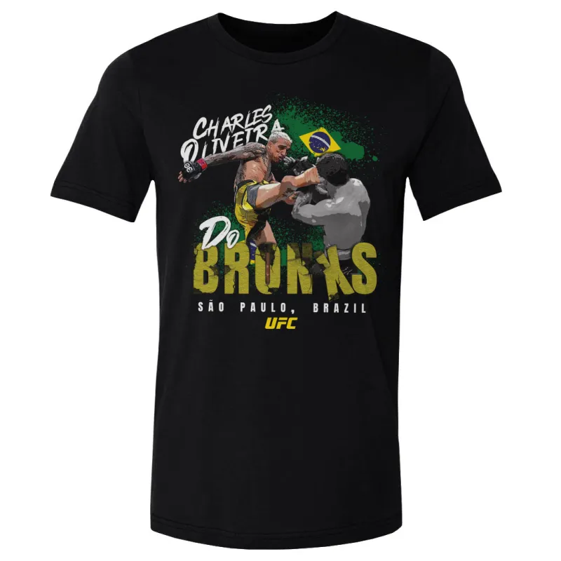 Men's 500 Level  Black Charles Oliveira "Do Bronx" T-Shirt sold by UFC