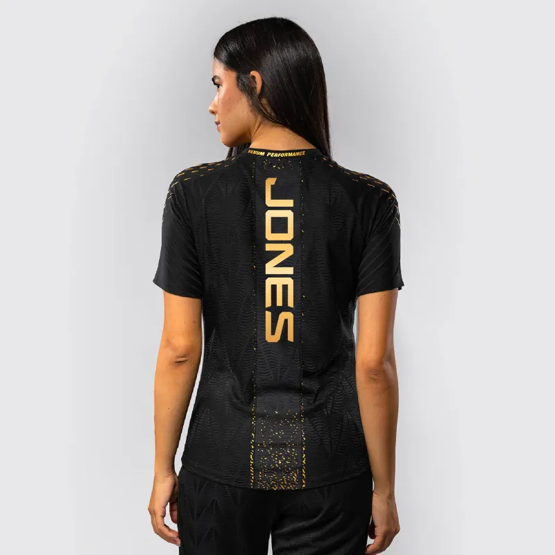 Women's UFC Zenith by Venum Black/Gold Jon Jones Authentic Fight Night Champion Walkout Jersey sold by UFC