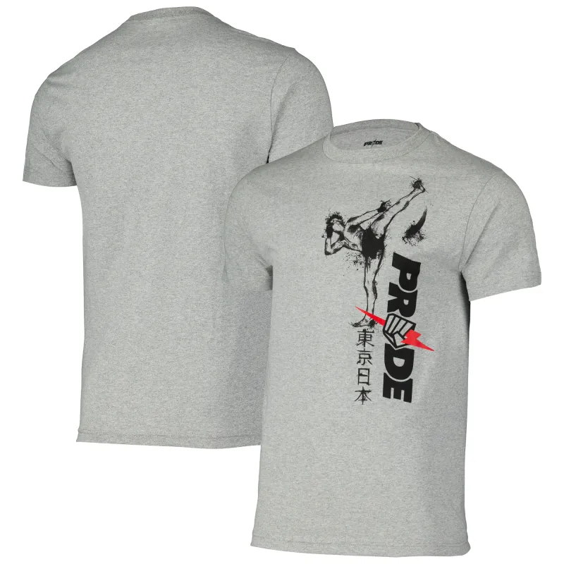 Men's UFC Gray Pride Fighting Championships Kick T-Shirt sold by UFC