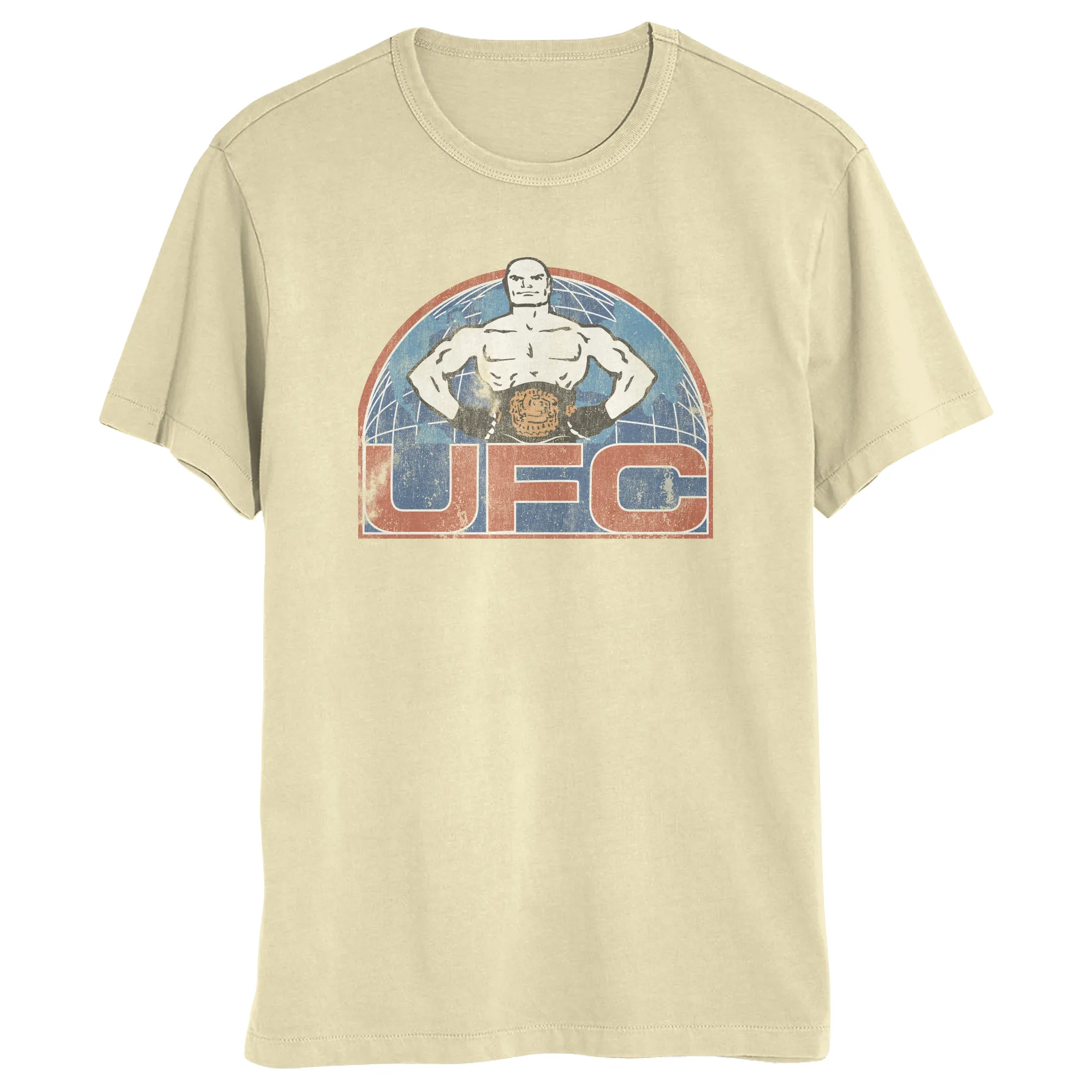 Men's Tan UFC Logo Icon T-Shirt sold by UFC