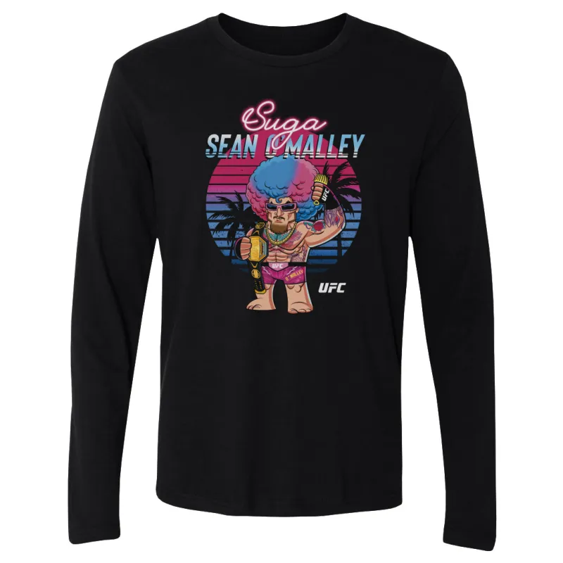 Men's 500 Level Black Sean O'Malley Big Shots Palm Trees Long Sleeve T-Shirt sold by UFC