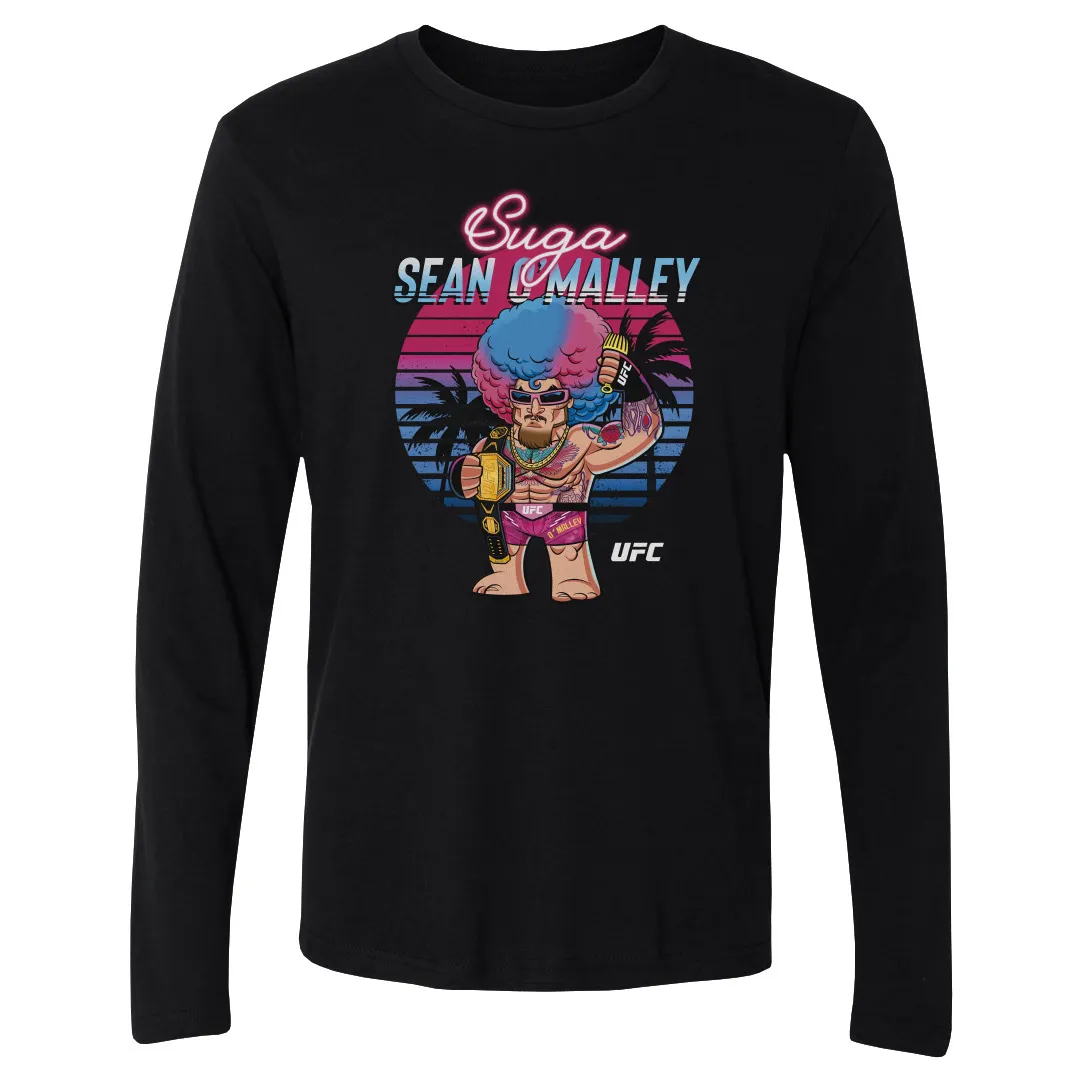 Men's 500 Level Black Sean O'Malley Big Shots Palm Trees Long Sleeve T-Shirt sold by UFC