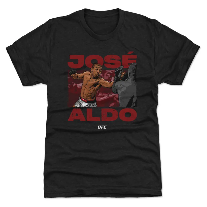 Men's 500 Level  Heather Black José Aldo  Premium Tri-Blend T-Shirt sold by UFC