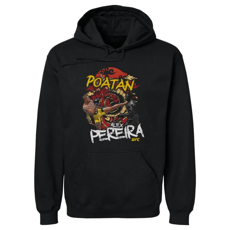 Men's 500 Level  Black Alex Pereira "Poatan" Pullover Hoodie sold by UFC